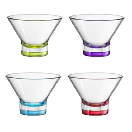 Bormioli Rocco Ijscoupes Ypsilon Gekleurd - 375 Ml - 4 Stuks 1