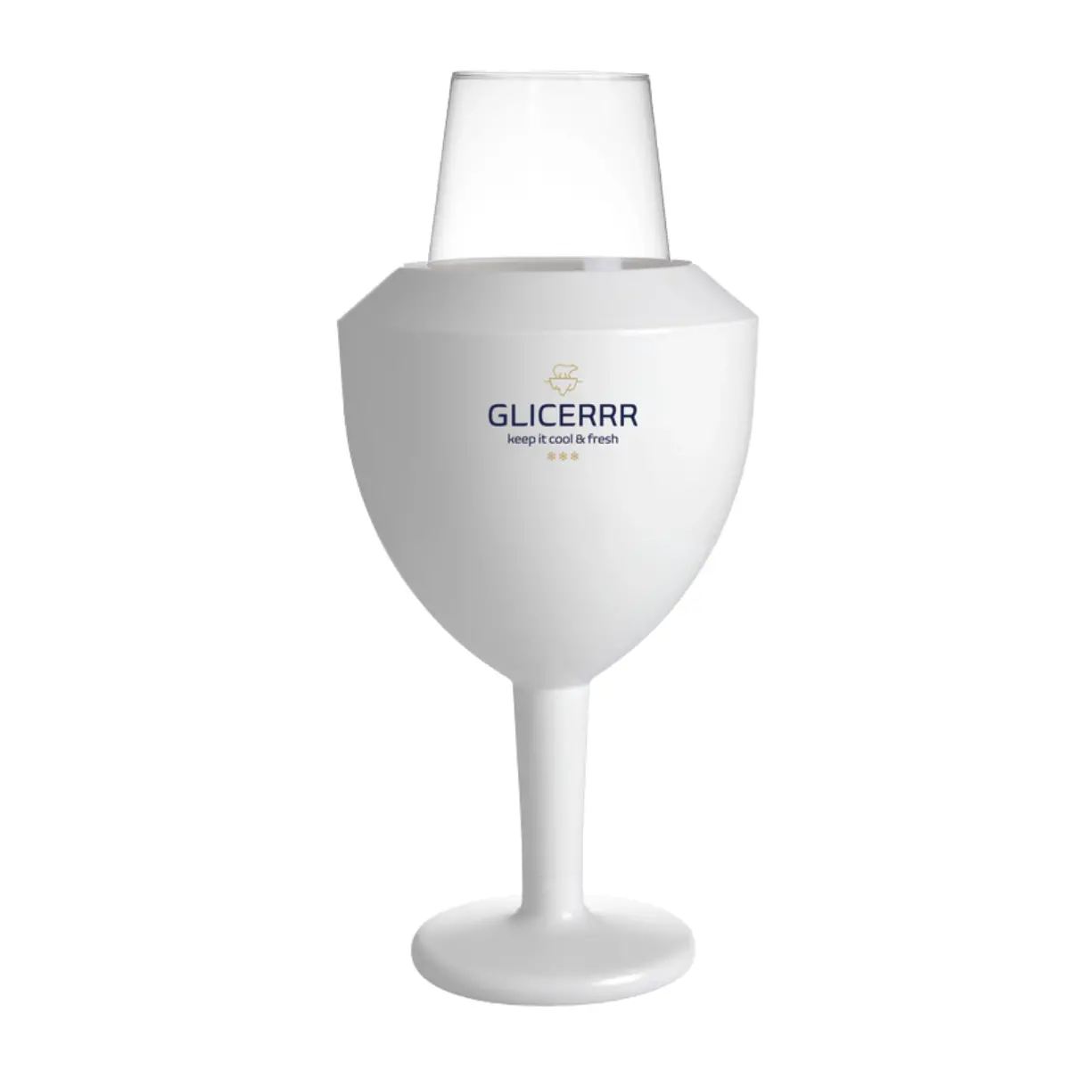 Glicerrr Wijnglas Koeler En Houder Set + Glas 1