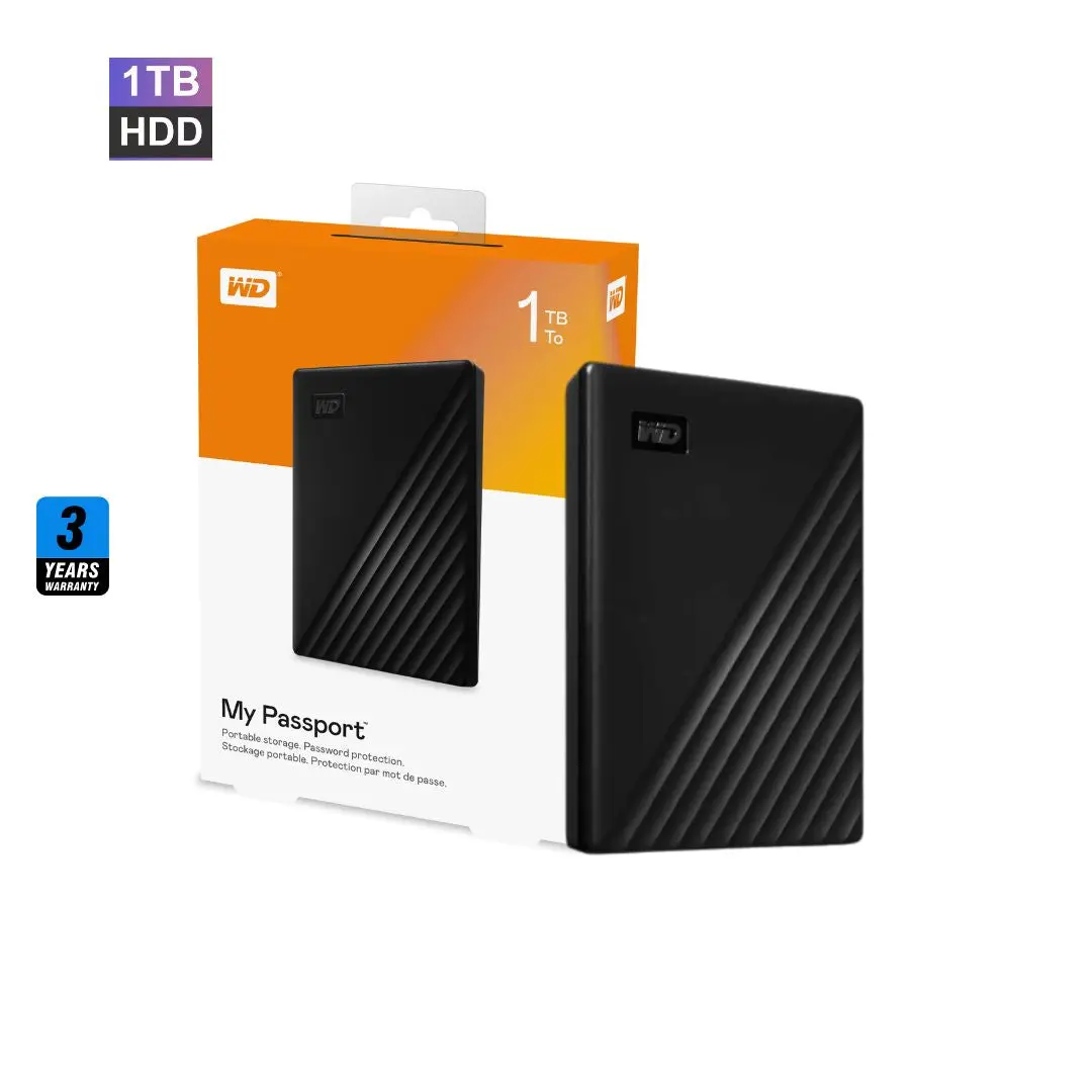 Wd 1Tb My Passport External Hard Disk Drive 1
