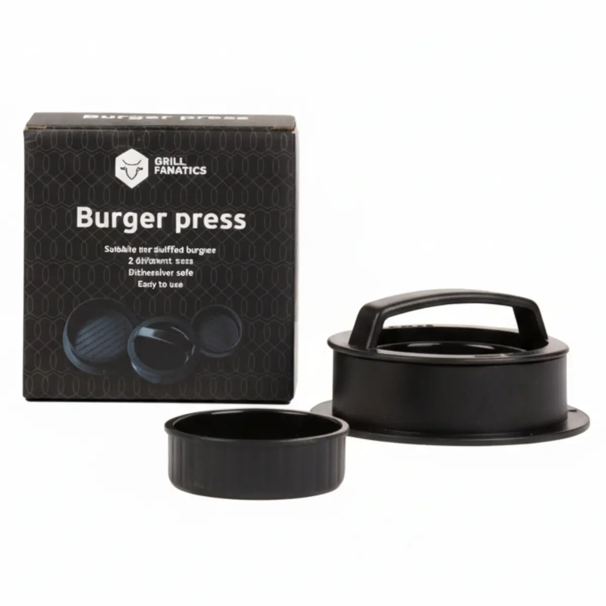 Cookinglife Grill Hamburgerpers / Burger Press - 2 Maten - Ø 10.5 Cm & 6.5 Cm 1