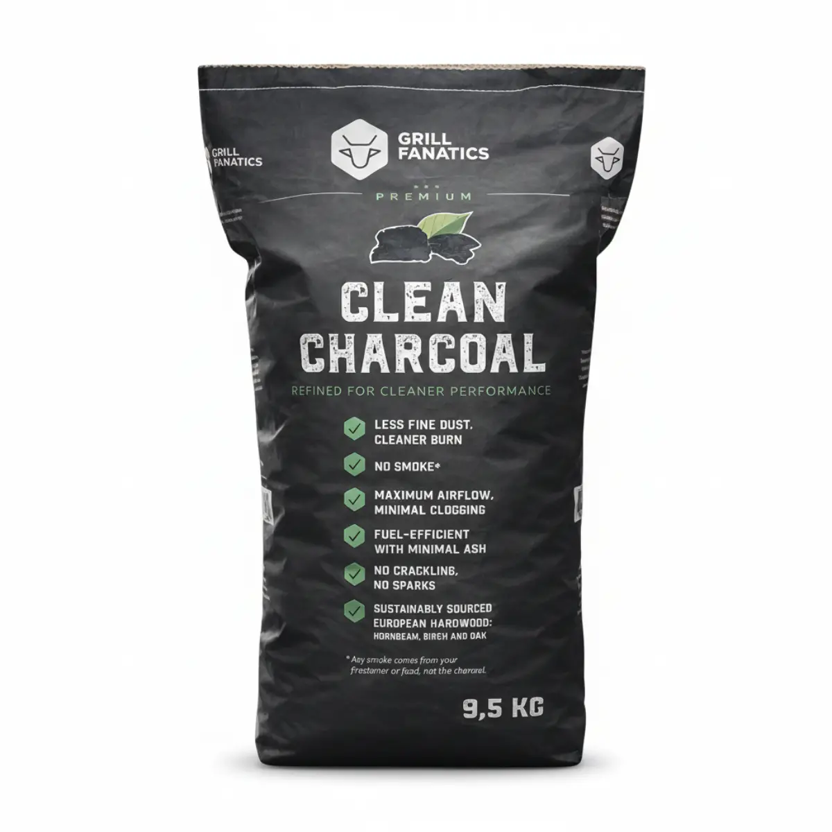 Cookinglife Grill Houtskool / Charcoal Clean - 9.5 Kg - Smokeless 1