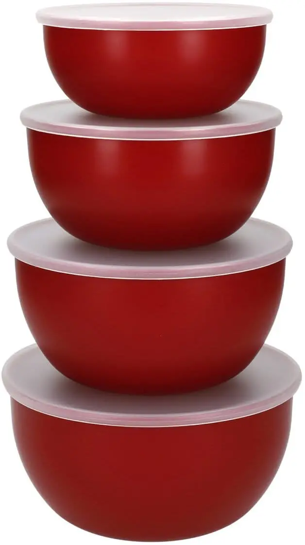 Kitchenaid Vershoudbakjes / Kommen Core Keizerrood - Met Deksels - 4 Stuks 1
