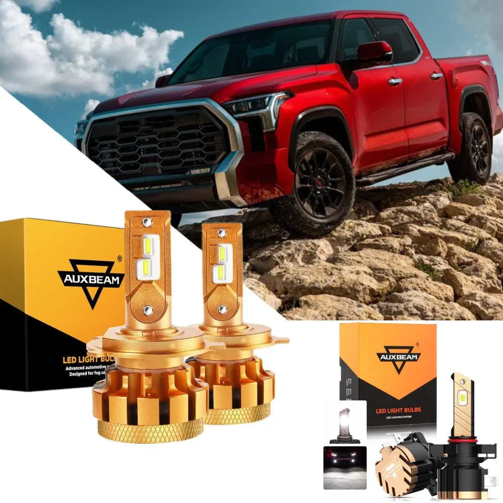 For 2014-2020 Toyota Tundra F-16 Plus Series Built-In Canbus Automotive Grade 14000Lm Led Light Bulbs High Low Beam Bundle 1