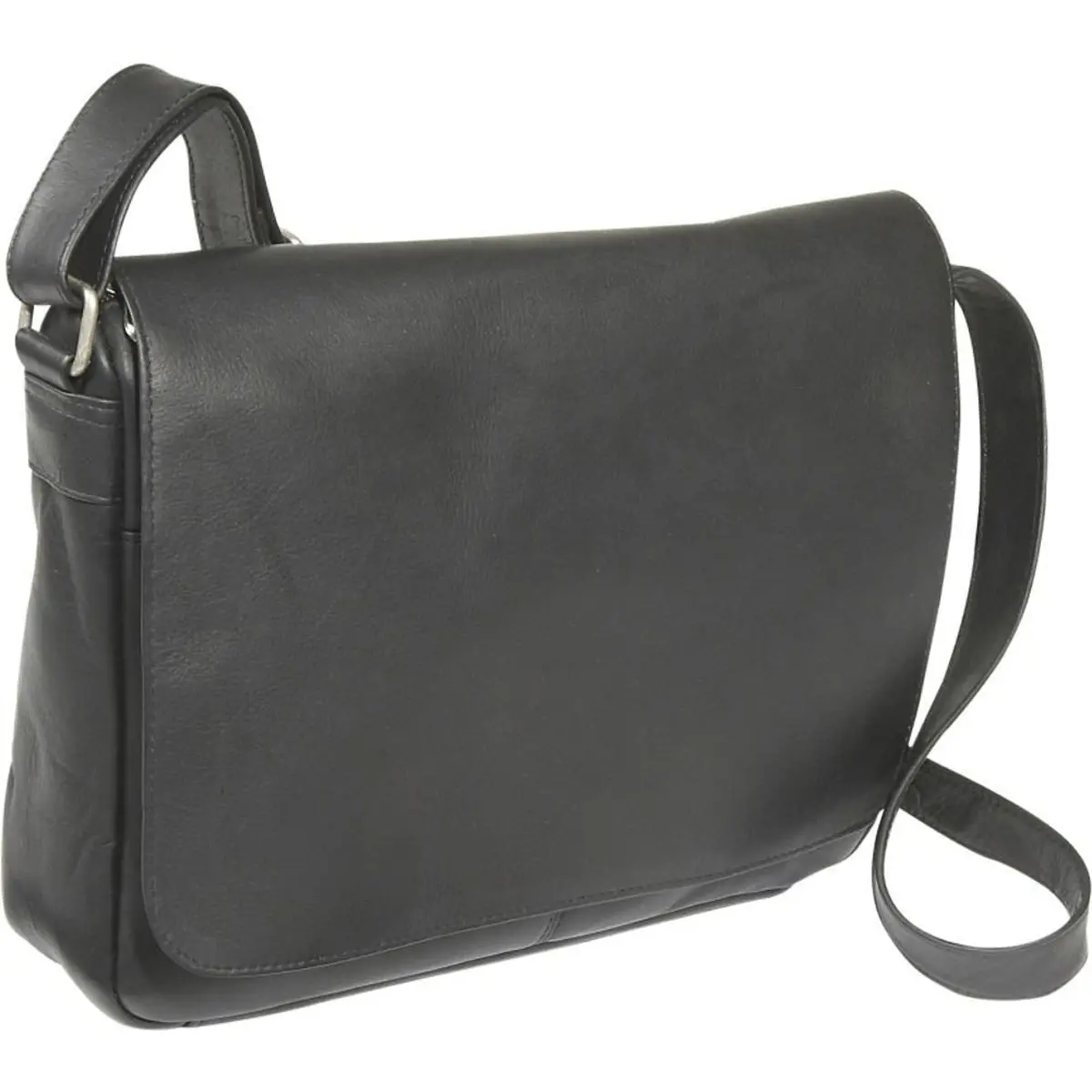 Ledonne Leather Full Flap Over Shoulder Bag 1
