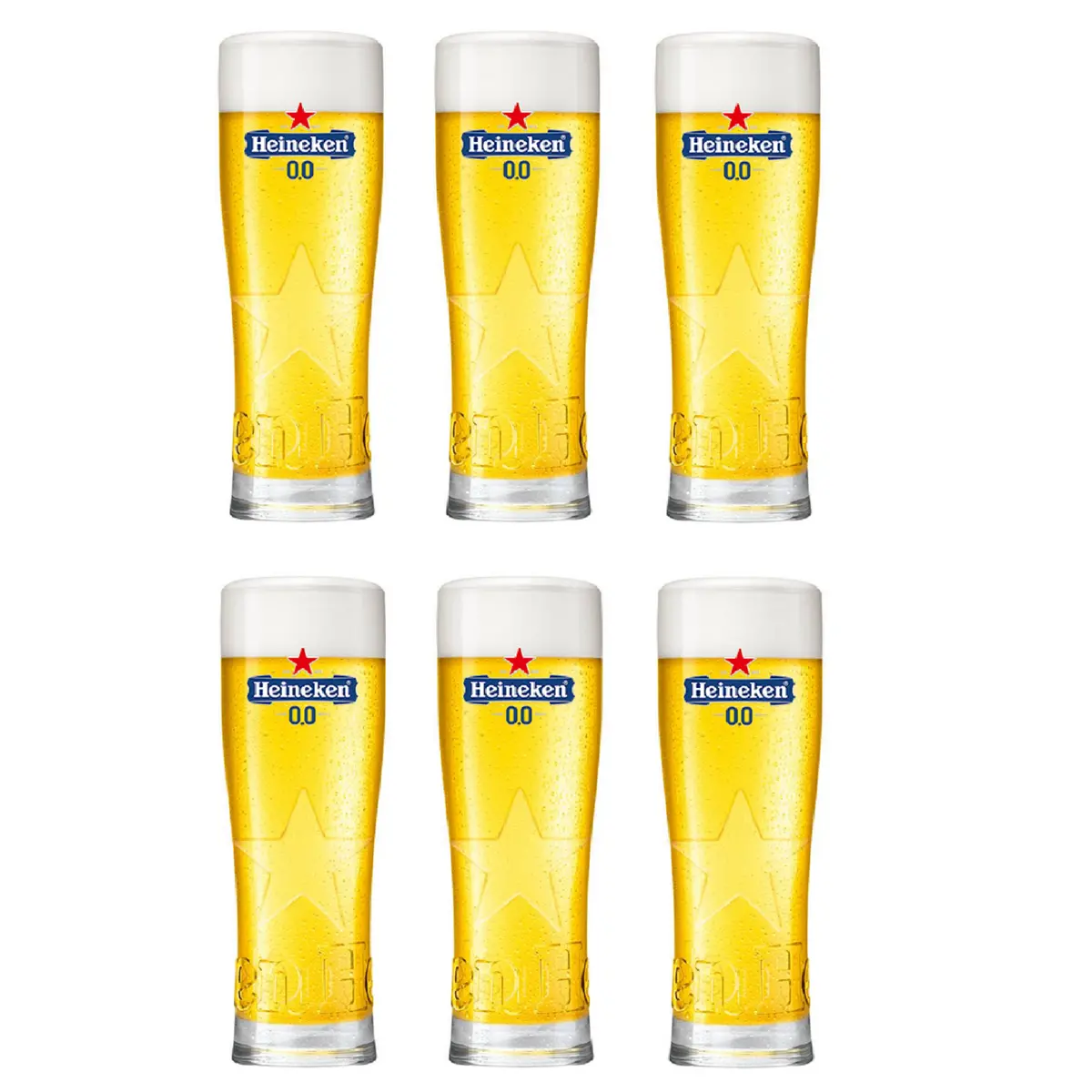 Heineken Bierglazen 0.0 Star - 250 Ml - 6 Stuks 1