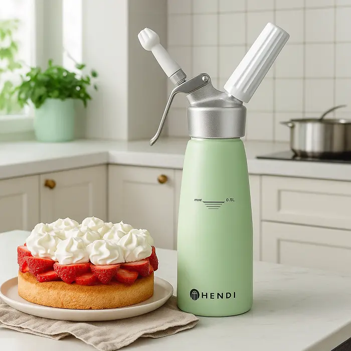Hendi Slagroomspuit Pastel Groen - 500 Ml 2