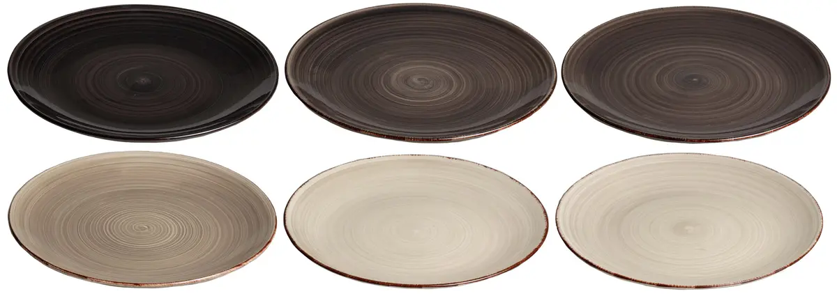 Cookinglife Dinerborden Delice Grijs Ø 26,5 Cm - 6 Stuks 1