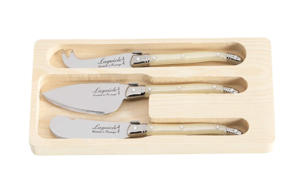 Laguiole Style De Vie Kaasmessen Parelmoer 3 - Delig 1