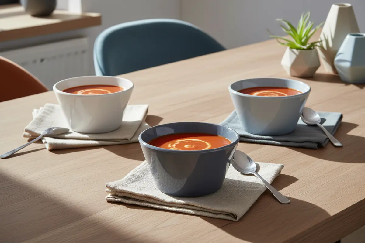 Cookinglife Soepkommen / Kommen - Siaki Wit / Blauw / Grijs Ø 14 Cm - Porselein - 6 Stuks 2