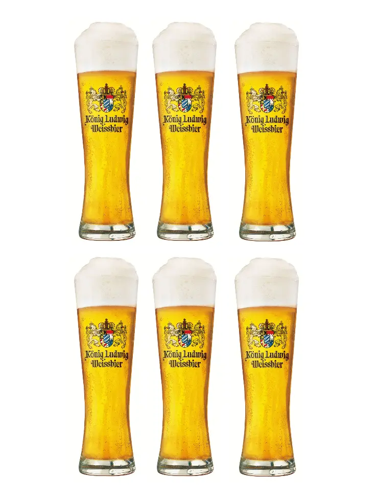 Konig Ludwig Bierglazen Weizen - 500 Ml - 6 Stuks 1