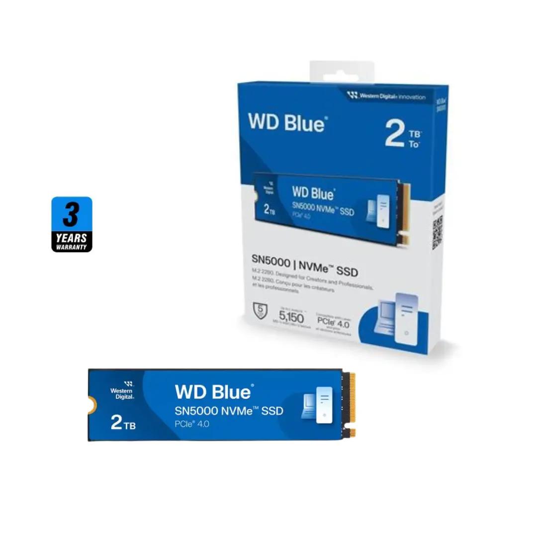 Wd Blue Sn5000 2Tb , 5150Mb/S M.2 Nvme , Pcie 4.0 1