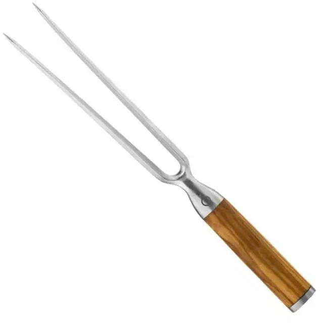 Forged Trancheervork / Vleesvork Olive 1