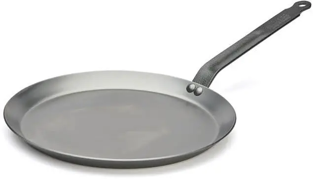 De Buyer Pannenkoekenpan / Crepepan Carbon Plus - Plaatstaal- Ø 30 Cm - Zonder Anti-Aanbaklaag 1