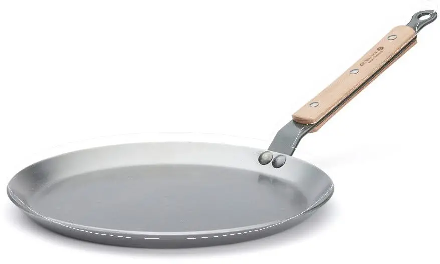 De Buyer Pannenkoekenpan / Crepepan Mineral B Hout - Ø 24 Cm - Zonder Antiaanbaklaag 1