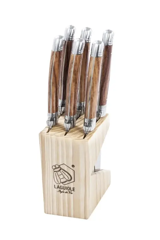 Laguiole Style De Vie Steakmessen Premium Line Wood - 6 Stuks 1