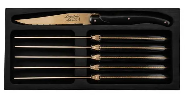 Laguiole Style De Vie Steakmessen Prestige Line Koper - 6 Stuks 1