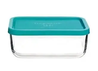 Bormioli Rocco Vershoudbakje Frigoverre - Glas - Blauw 21 X 13 X 8 Cm / 1.4 Liter 1
