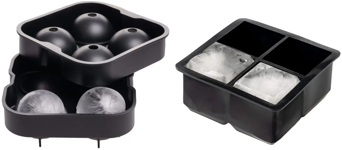 Sareva Ijsblokjesvorm Set (4 Bollen & 4 Blokken)- Siliconen - Herbruikbaar - Easy Release 1