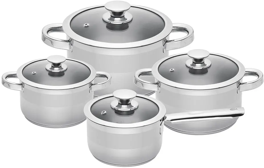 Sola Pannenset Furore 4-Delig Rvs Kookpan Ø 16, 18, 20 Cm & Steelpan Ø 16 Cm - Geschikt Voor Alle Warmtebronnen 1