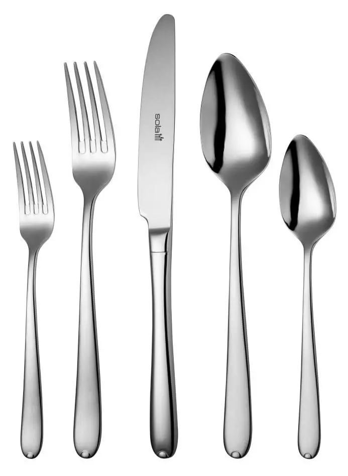 Sola Bestekset Fleurie - 18/10 Rvs - 100 Delig / 12 Personen 1