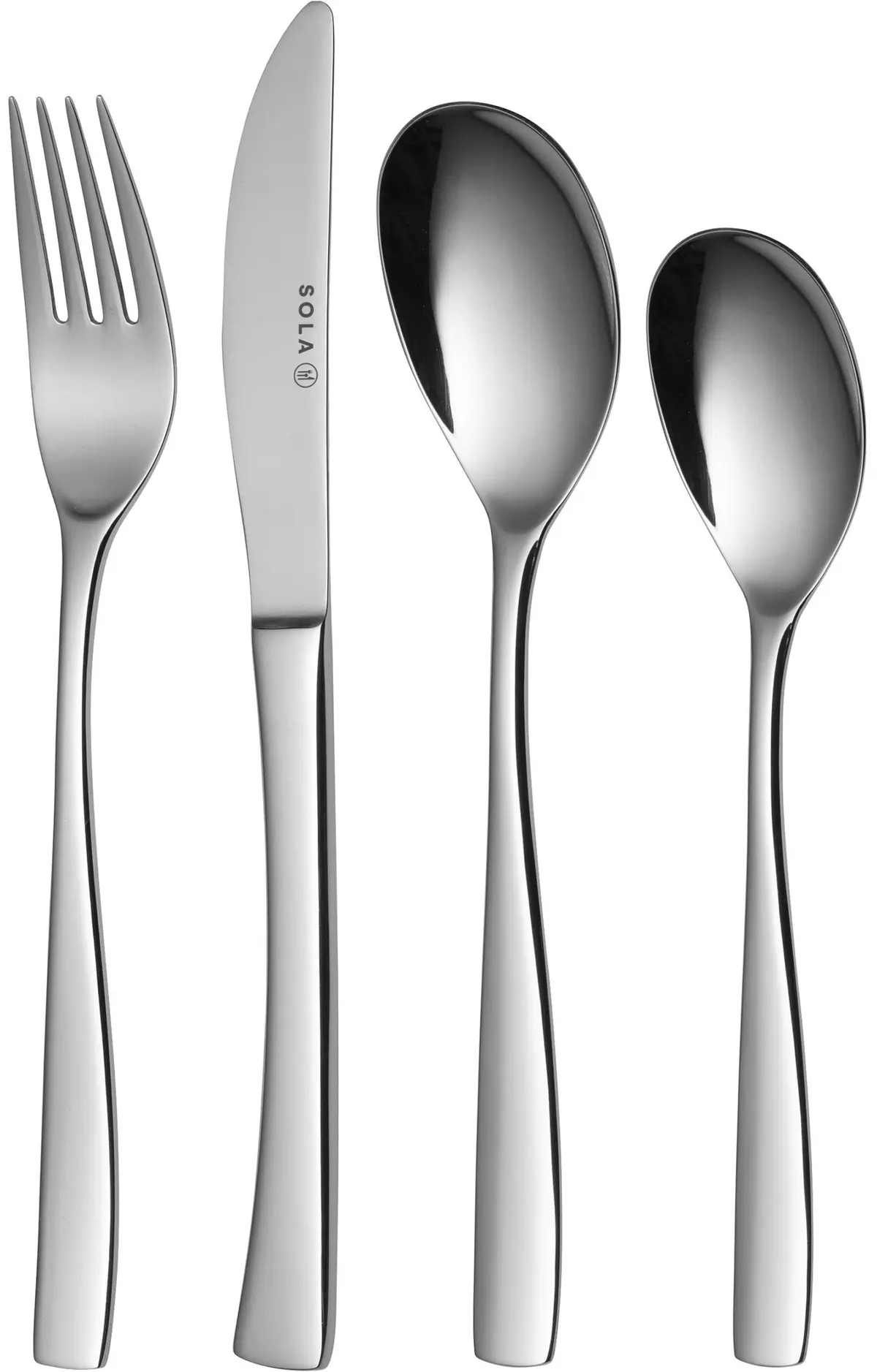 Sola Bestekset Lotus - 18/10 Rvs  - 24 Delig / 6 Personen 1