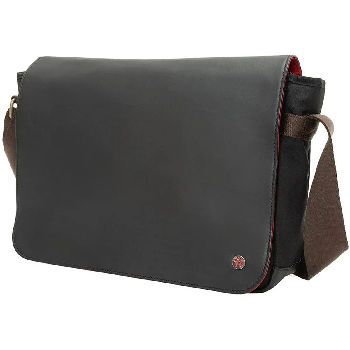 Manhattan Portage Waxed Nylon Sheridan Shoulder Bag (L) W/Back Zipper 1