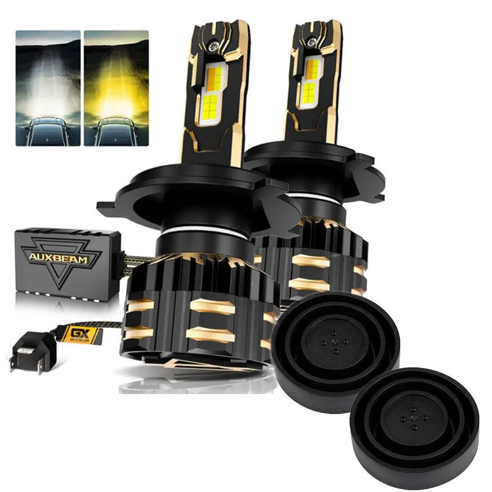 H4 Led Headlight Bulbs 110W 25000Lm Gx Bi-Color Series High Power & Brightness Dual Color Switchback | 2 Bulbs 2