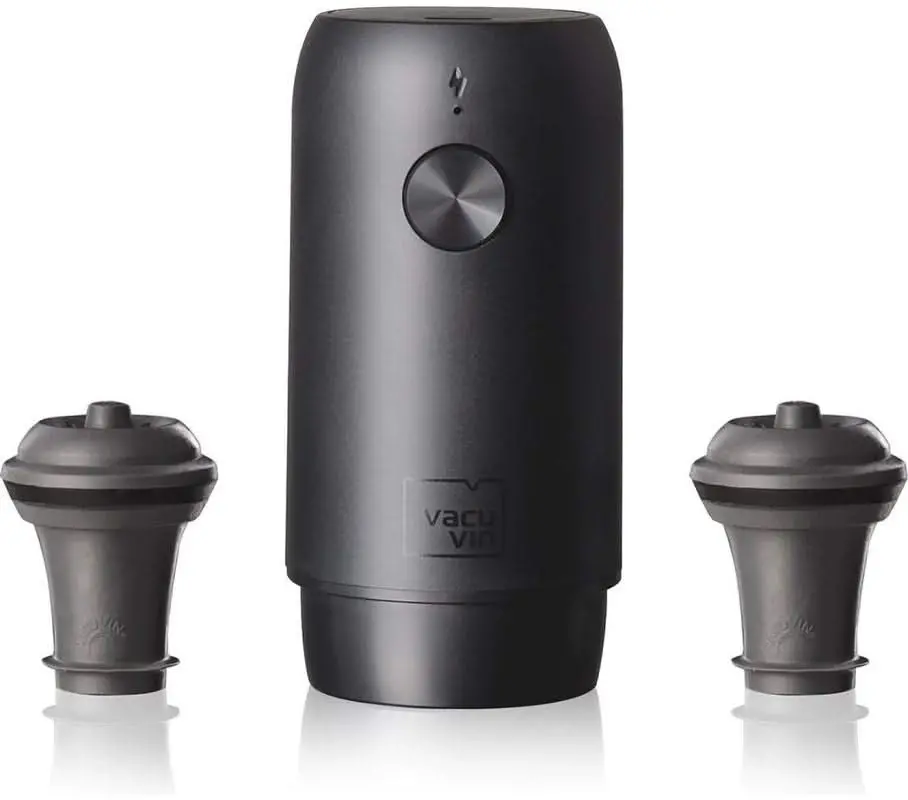 Vacu Vin Elektrische Wine Saver Vacuümpomp + 2 Doppen 1