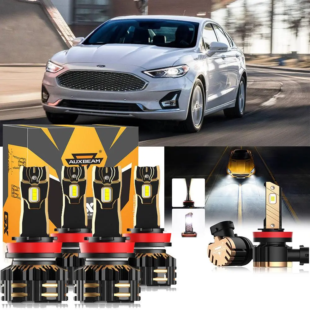 For 2018-2020 Ford Fusion H11 Led Headlight Bulbs Bundle 1