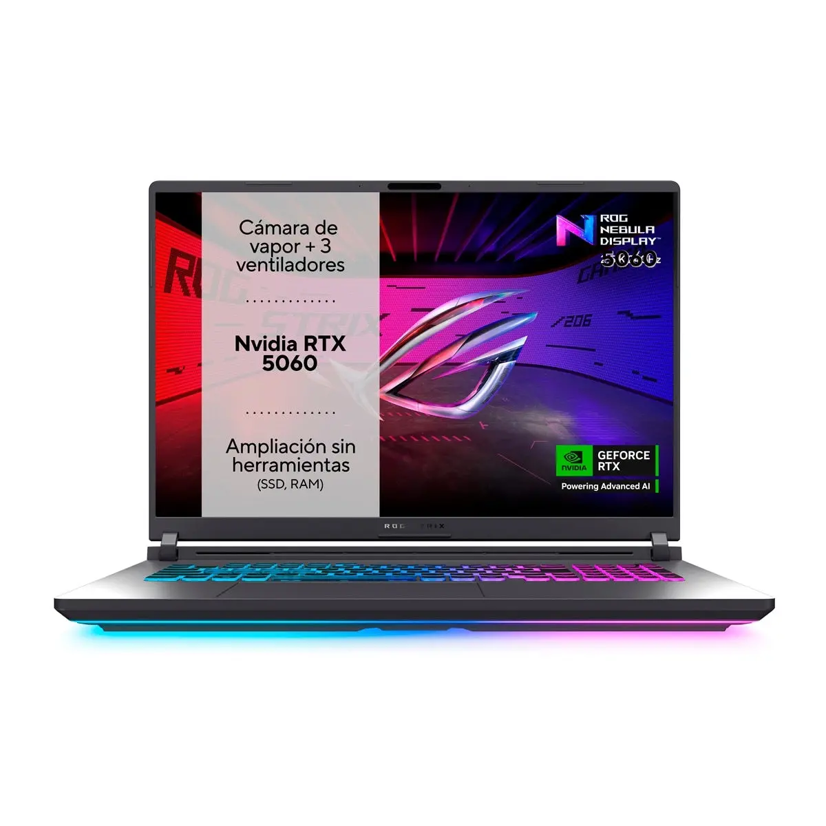 Asus Rog Strix G18 G815lm-S8090, Intel Core Ultra 9-275Hx, Ram 32Gb, 1Tb Ssd, Nvidia Rtx 5060 8Gb, 18.0 Fhd+ Wuxga 144Hz, Volt Green 1