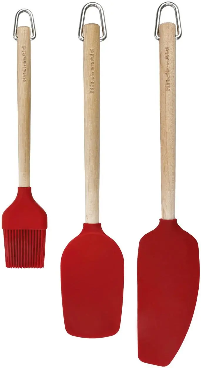 Kitchenaid Spatelset Core Keizerrood Berkenhout 3-Delig 1